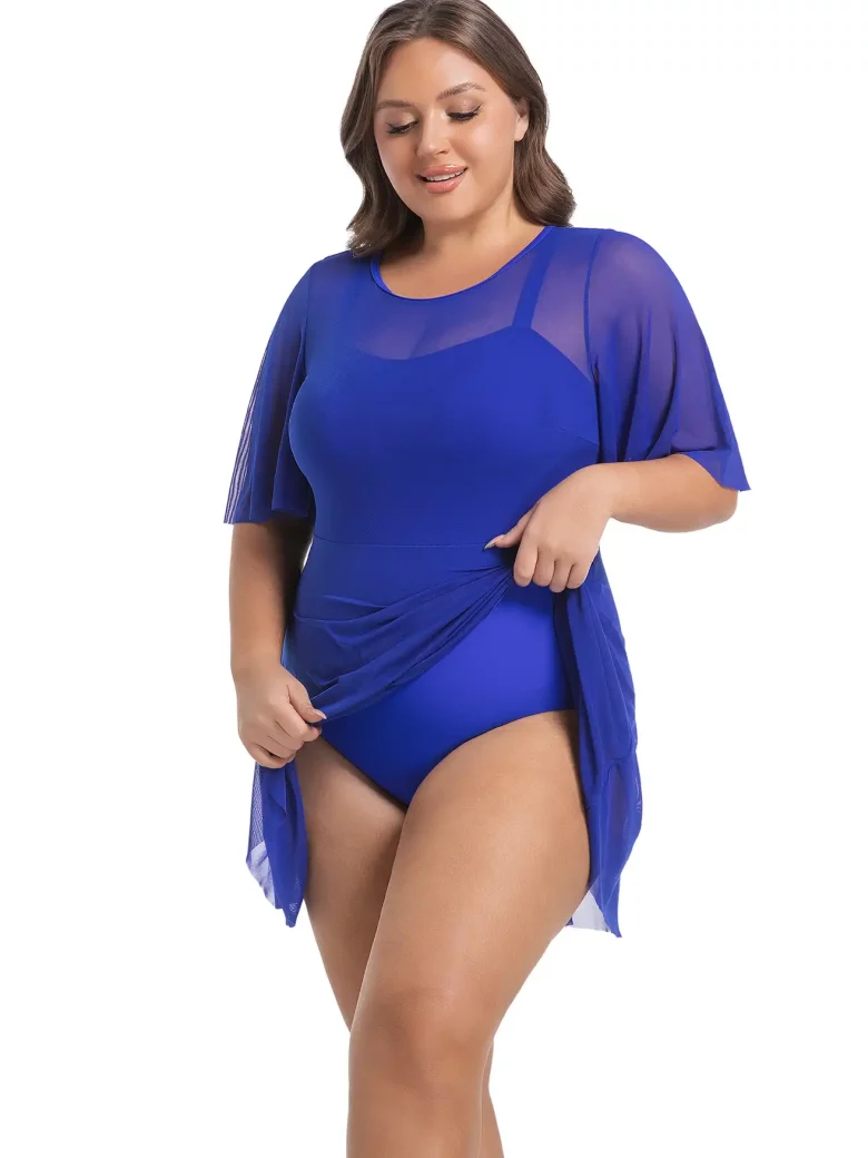 Aurora Story Sleeve Cut Out Tummy Control Swim Dress - Image 10