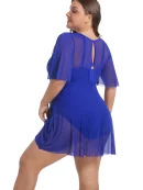 Aurora Story Sleeve Cut Out Tummy Control Swim Dress