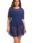 Aurora Story Sleeve Cut Out Swim Dress