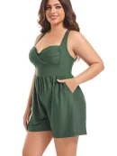 Aurora Story One Piece Jumpsuit Swimsuits with Pocket