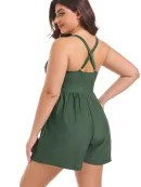 Aurora Story One Piece Jumpsuit Swimsuits with Pocket