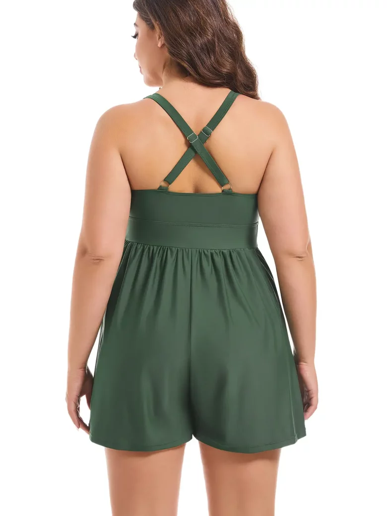 Aurora Story One Piece Jumpsuit Swimsuits with Pocket - Image 5