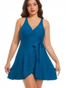 Aurora Story One Piece Swimsuits Empire Waist Swim Dress