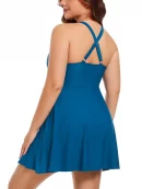 Aurora Story One Piece Swimsuits Empire Waist Swim Dress